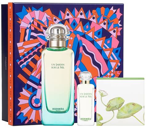 review hermes un jardin sur le nil|Hermes jardin perfume set.